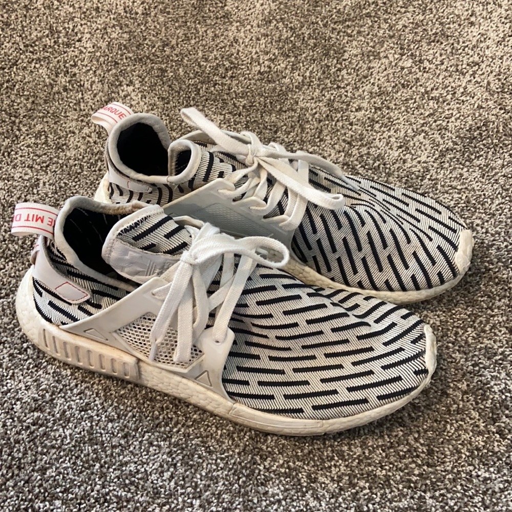 Adidas Boosts- Black/ White. Size 9